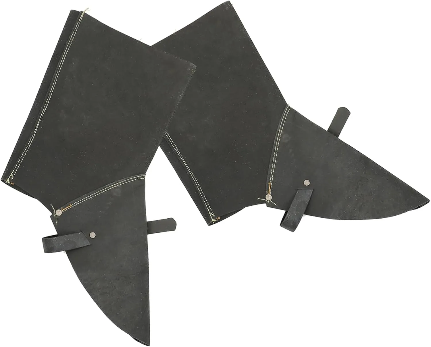 1 Pair Anti-scalding Foot Protective Shoe Cover Brown Boot Spats for Welding Heat Abrasion Resistant Large Coverage Area