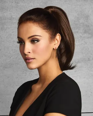 12" Simply Straight Ponytail Color R1416T Buttered Toast - Wrap-Around Hook-and-Loop Attachment Pony Hairdo Tru2Life 100% Heat Friendly Synthetic Braid or Curly Updo Hairpiece Cola de Caballo