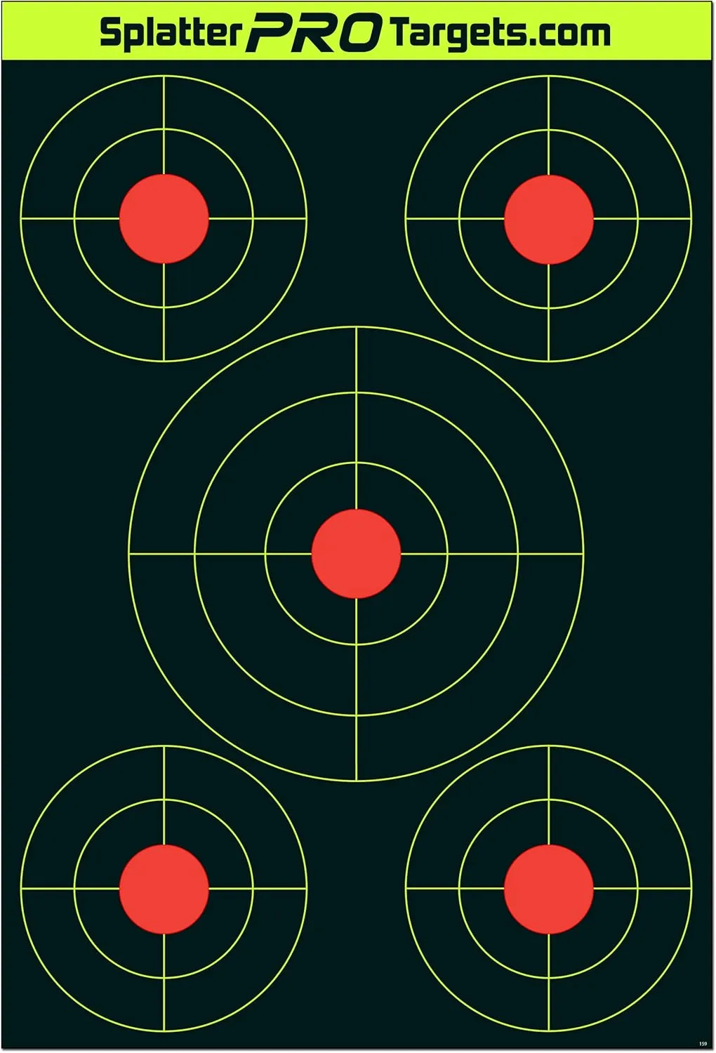 12x18 Splatter Targets. Shots Burst with a Bright Splatter Upon Impact. Instantly See Your Shots