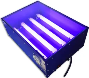 18" X 12" 60W LED UV Exposure Unit, Exposure Machine with Timer & 4pcs 15W Light Tubes, Silk Screen Printing Light Box Tabletop Drying Tools, DIY Plate Making Equipment, Exposing Area 18 * 12.59inch