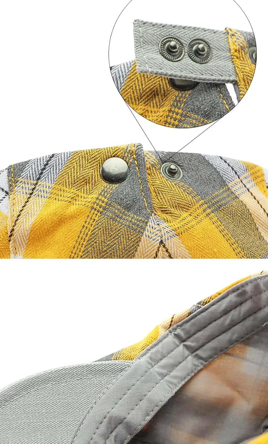 2 Pack Men's Newsboy Flat Cap Adjustable Plaid Ivy Gatsby Cabbie Driving Golf Hat Beret