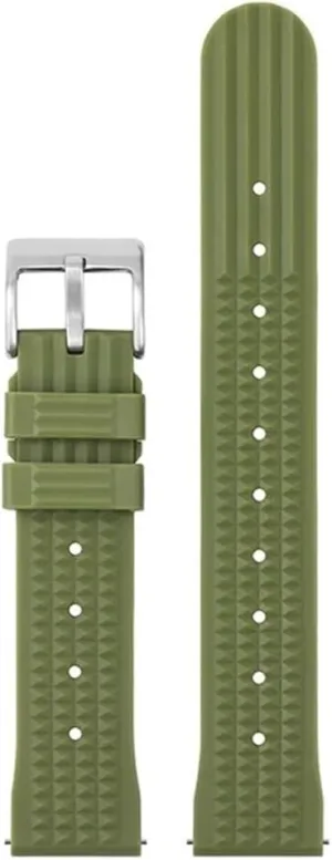 20mm 22mm Rubber Strap Fast Release Soft Watch Replacement Flat-Ended Universal Watchband