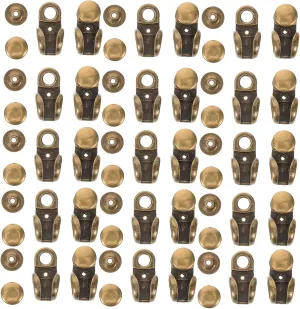 20Pcs Shoelace Buckles for High Top Boots Durable Turnbuckles for Climbing and Sports Shoes Shoe Repair Accessories Antique Finish