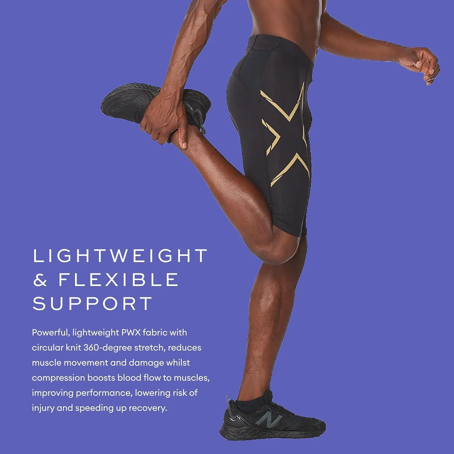 2XU Men's Light Speed Compression Shorts for Running and Active Sports
