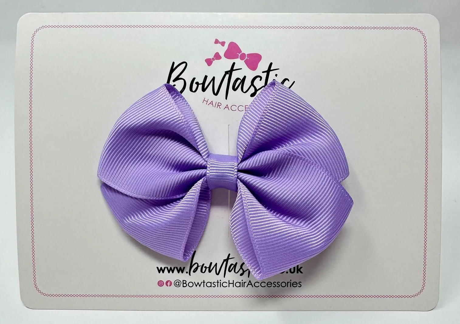 3 Inch Flat Bow - Light Orchid