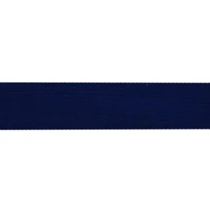 32mm Light Navy Worsted Flat Braid