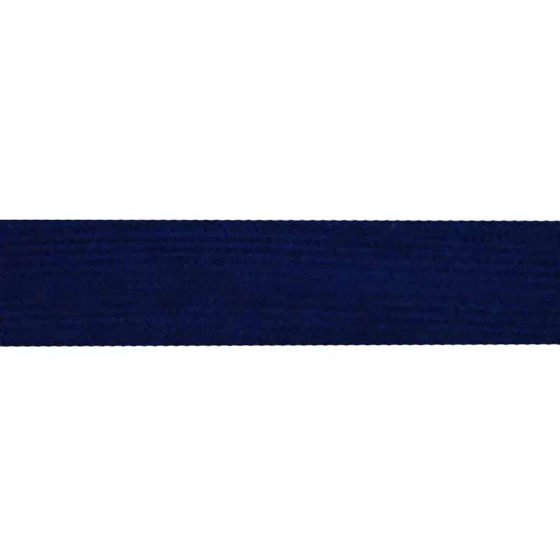 32mm Light Navy Worsted Flat Braid