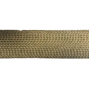 40mm Light Khaki Mercerised Cotton Flat Braid