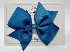 5 Inch Flat Bow - Light Navy