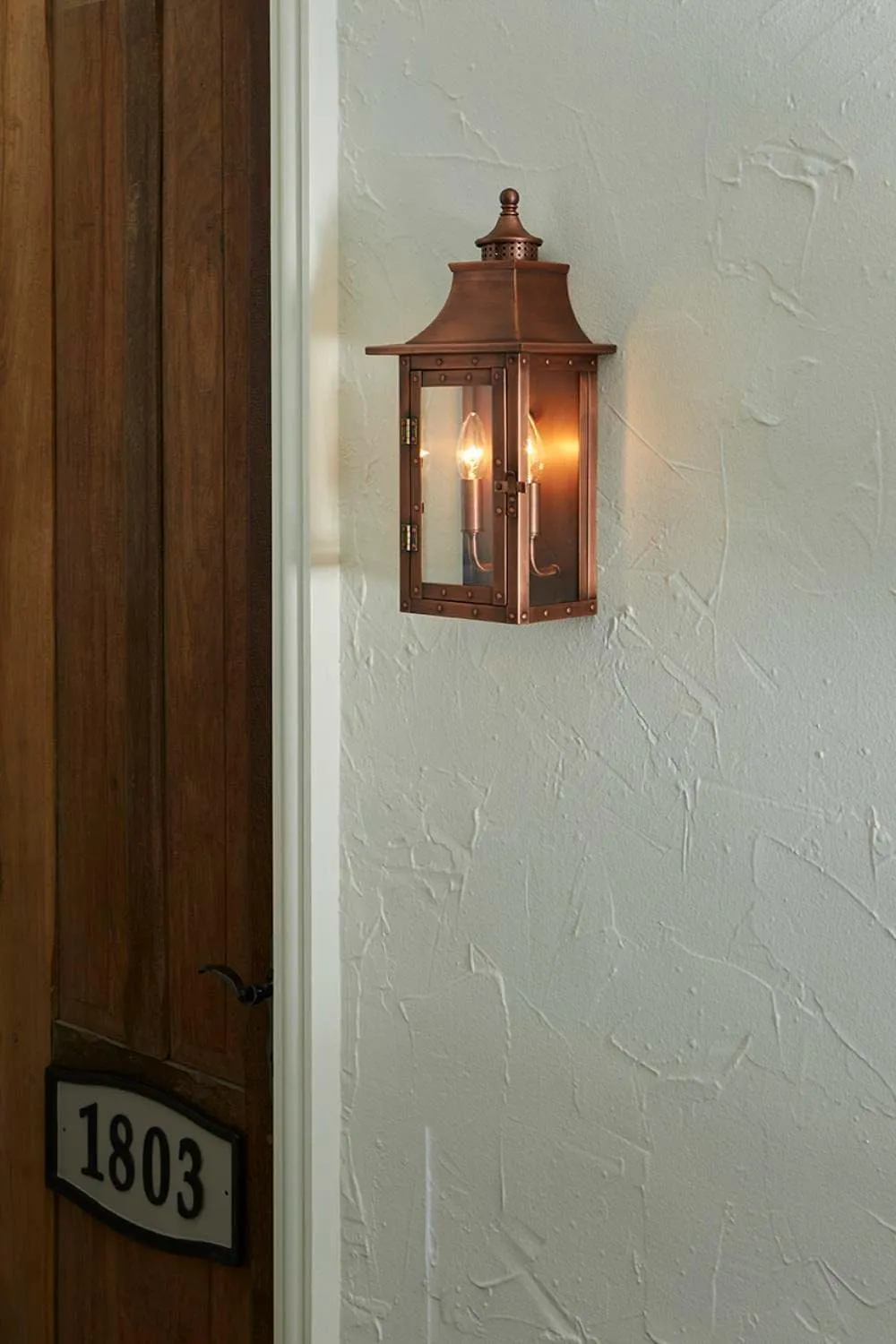 Acclaim 8302CP St. Charles Collection 2-Light Wall Mount Outdoor Light Fixture, Copper Patina (bulb is not included)