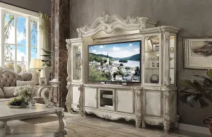 ACME Versailles Bone White Entertainment Center with TV Stand