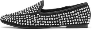 ADAMUMU Rhinestone Flats for Women Sparkly Crystals Ballerina Shoes Crystals Sparkly Mary Jane Flats Round Toe Buckle Strap Design Comfortable and Non Slip Sole Flat for Daily Wear and Work