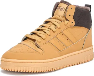 adidas Unisex Break Start Mid Top Winterized Basketball Sneaker, Mesa/Dark Brown/Gum, 4.5 US Men
