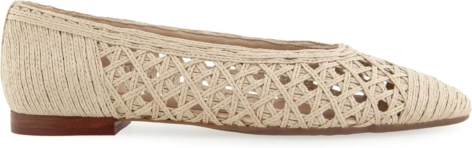 Aerosoles Women's Arno Raffia Ballet Flat