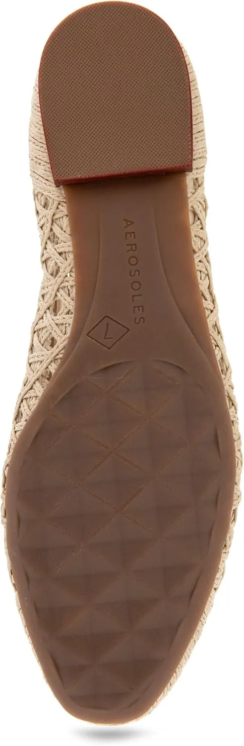 Aerosoles Women's Arno Raffia Ballet Flat