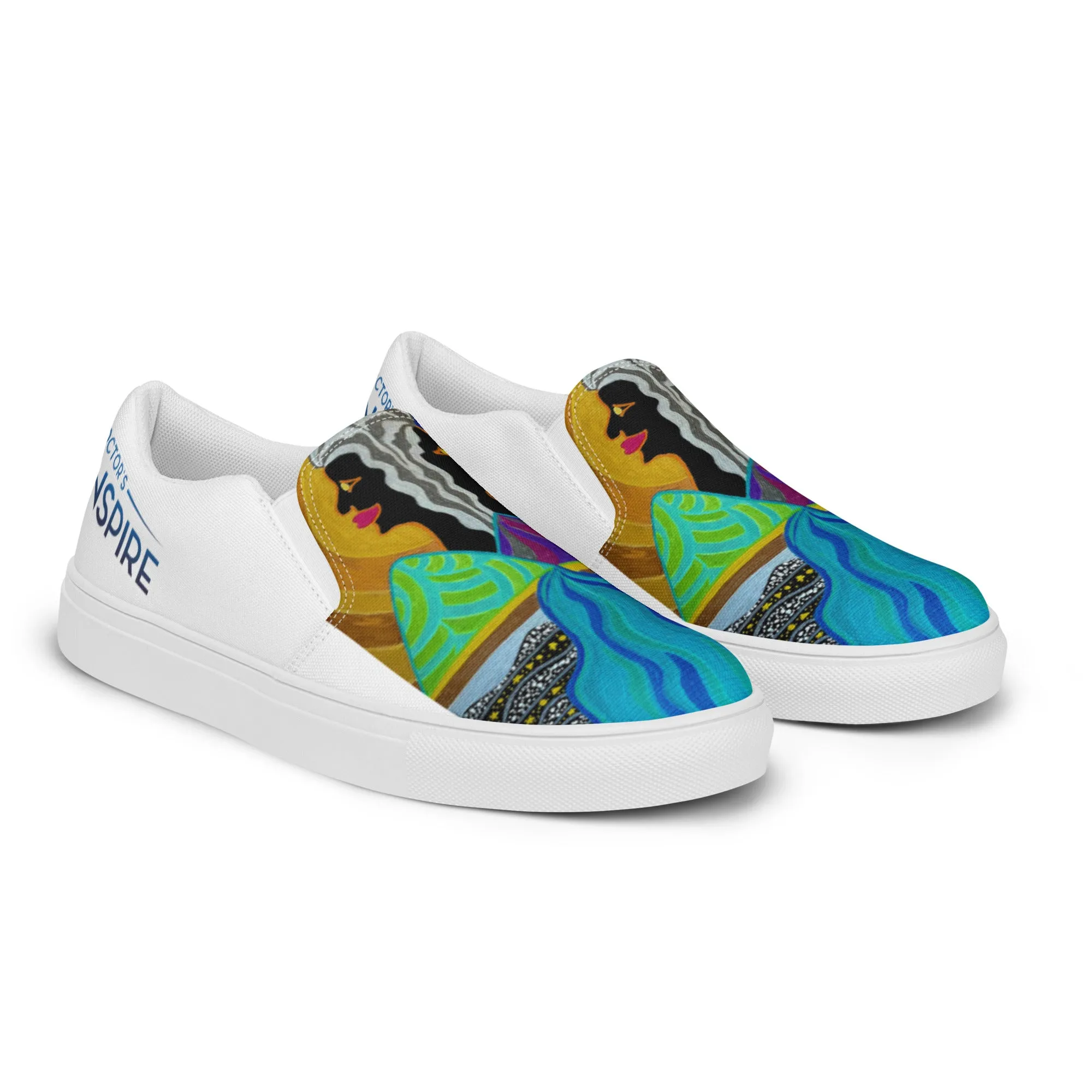 AfroGaia Night Light Women’s slip-on canvas shoes