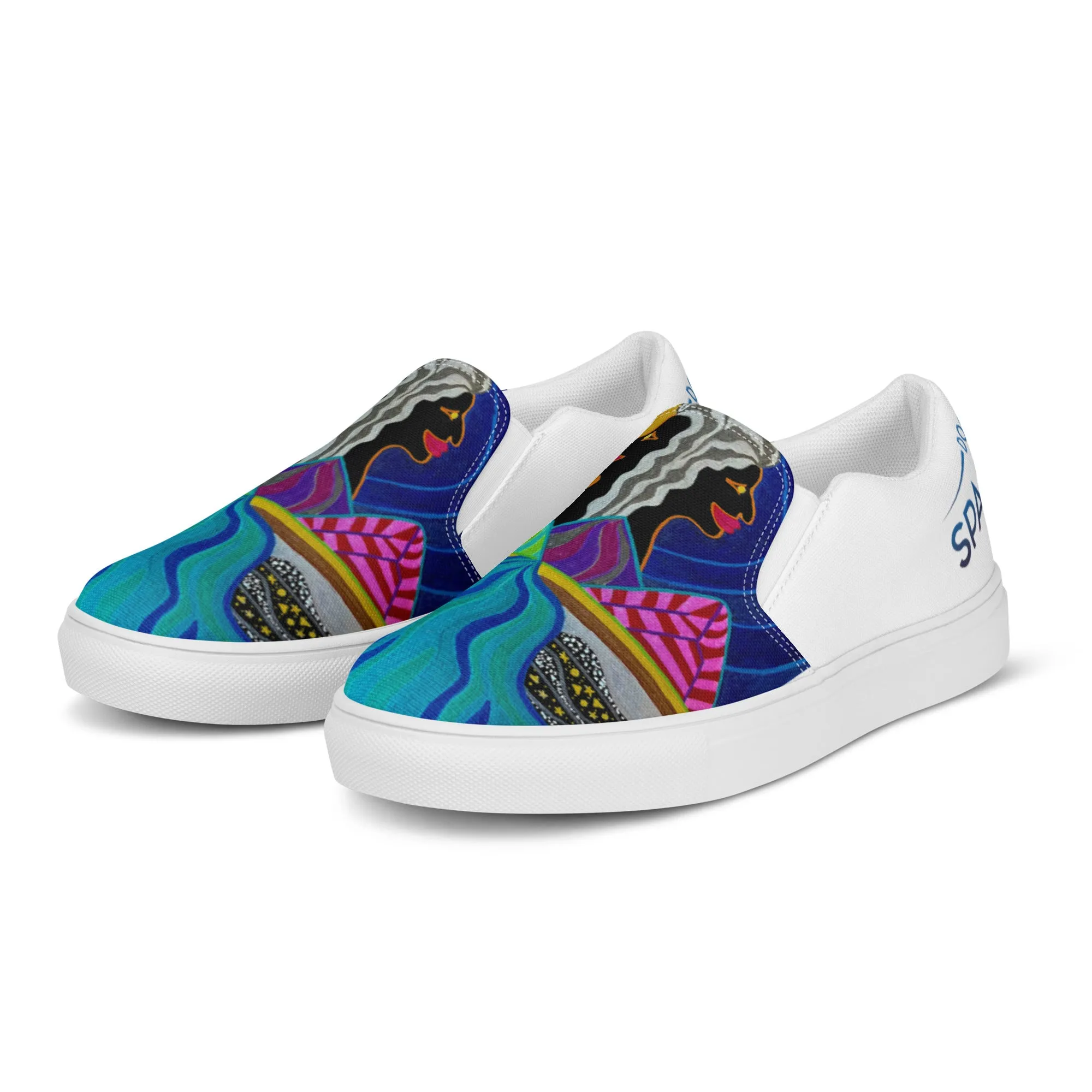 AfroGaia Night Light Women’s slip-on canvas shoes