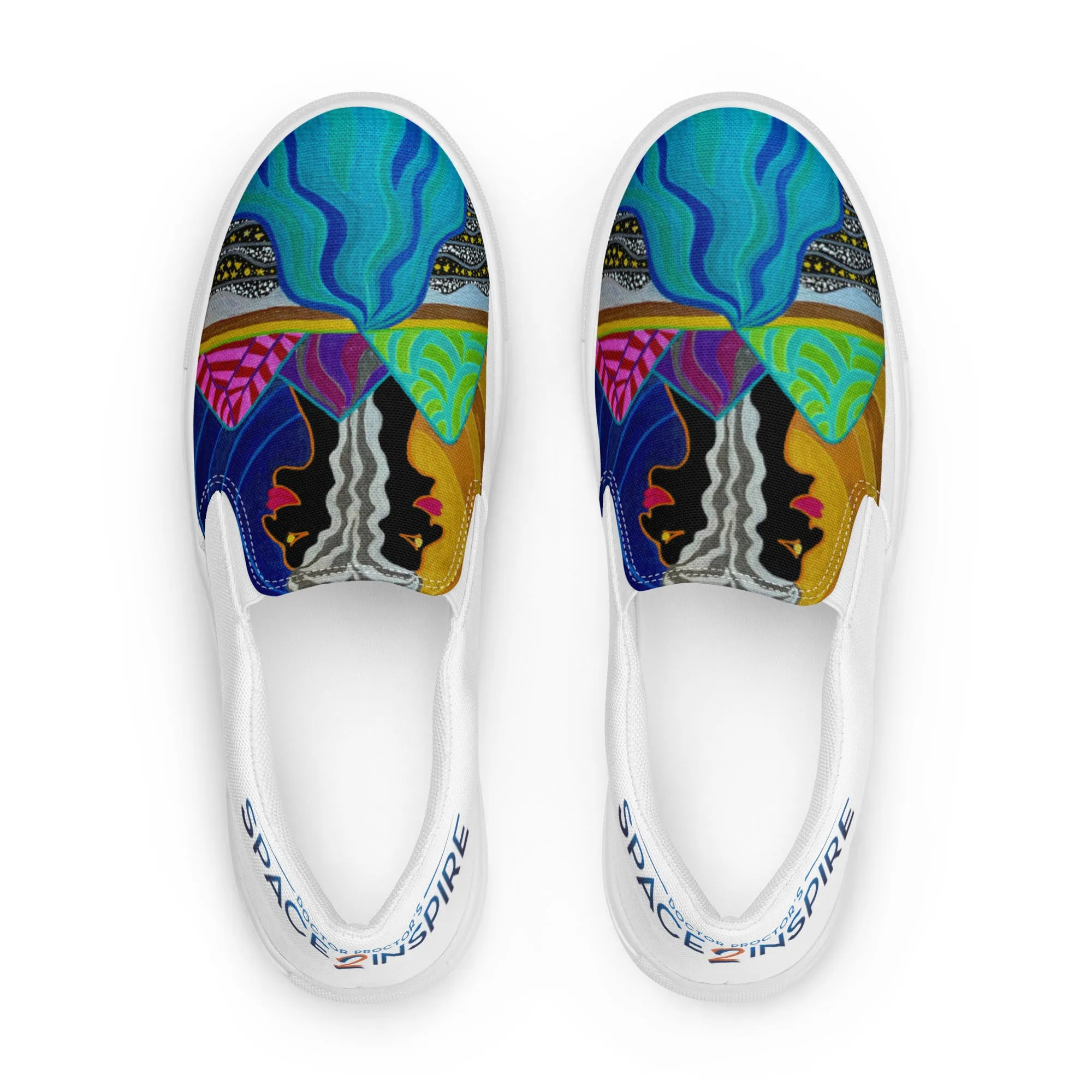 AfroGaia Night Light Women’s slip-on canvas shoes