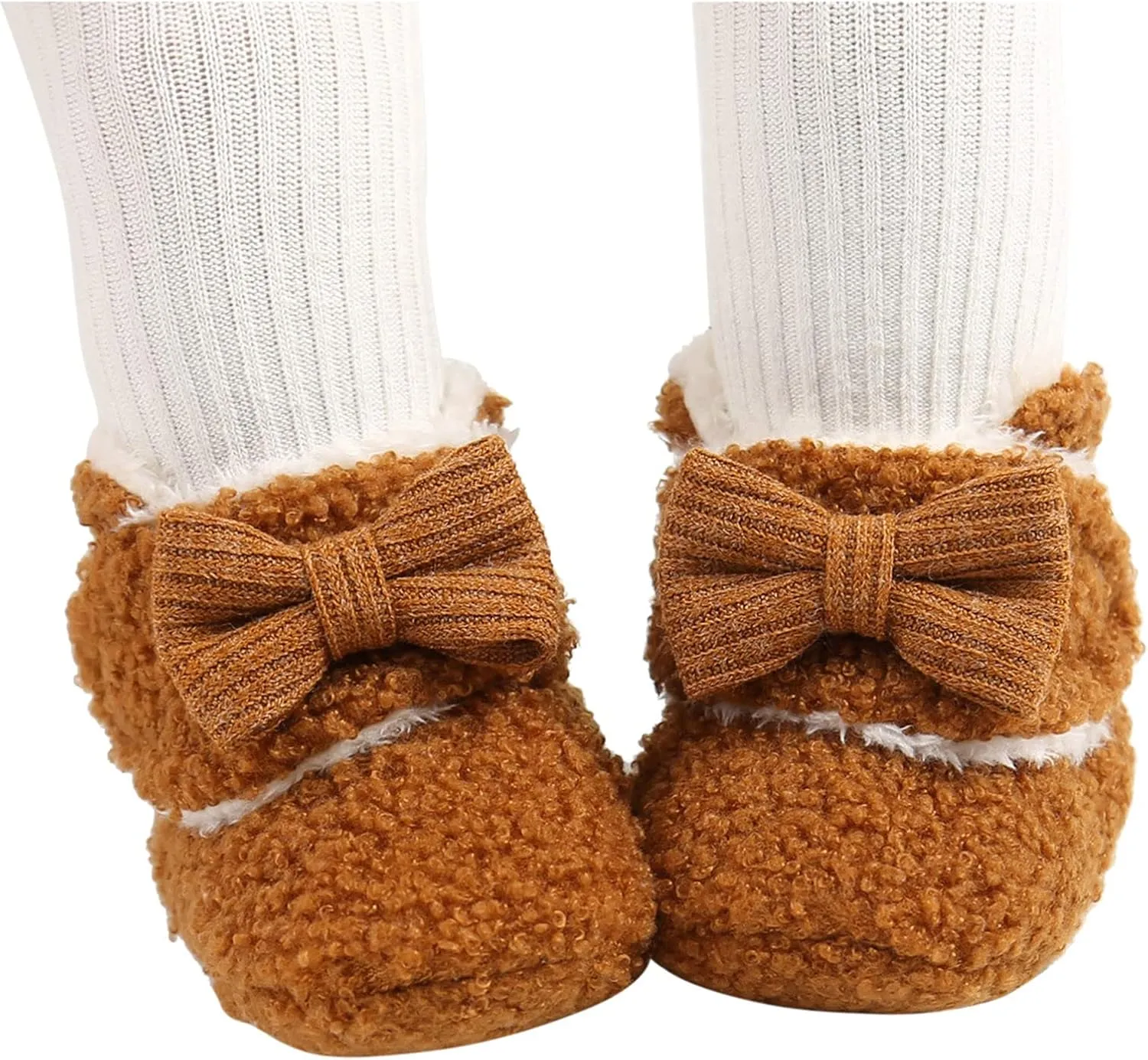 Aj6 Shoes Baby Girls Boys Soft Booties Snow Boot Warm Shoes Infant Toddler Warming Prewalker Footed Romper