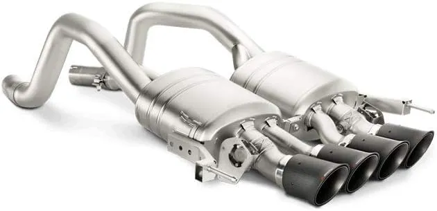 Akrapovic - 14-17 Chevrolet Corvette Z06 (C7) Slip-On Line (Titanium) w/Carbon Tips (MTP-CO/TI/2)