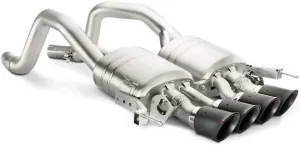 Akrapovic - 14-17 Chevrolet Corvette Z06 (C7) Slip-On Line (Titanium) w/Carbon Tips (MTP-CO/TI/2)