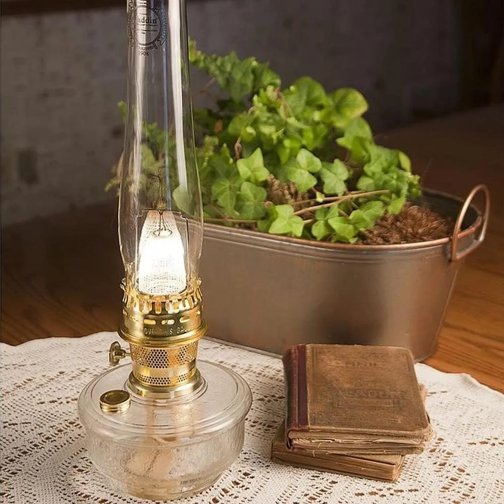Aladdin Clear Lamp Oil Fuel - Kerosene Alternative Clean Burning Odor Free for Indoor/Outdoor Flat Wick Lanterns, Lamps and Tiki Torches, 64 Ounces