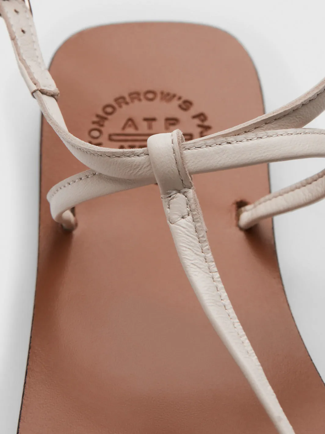 Alassio Linen Nappa Flat sandals