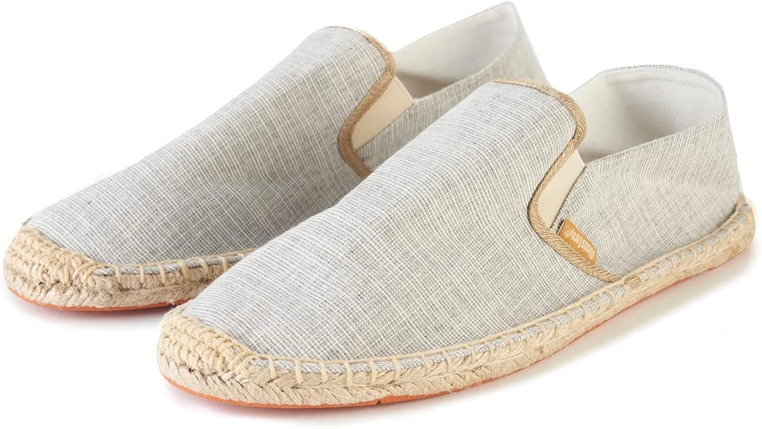 Alexis Leroy Men's Closed Toe Canvas Slip on Flat Espadrille Shoes