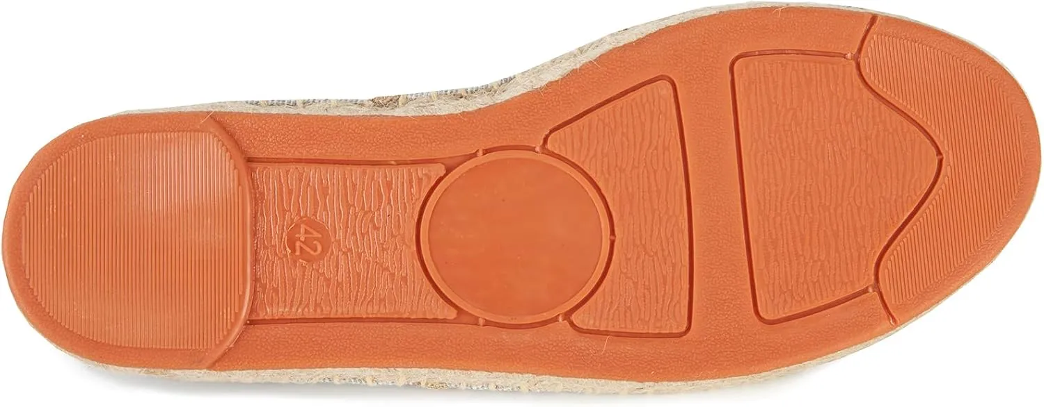 Alexis Leroy Men's Closed Toe Canvas Slip on Flat Espadrille Shoes