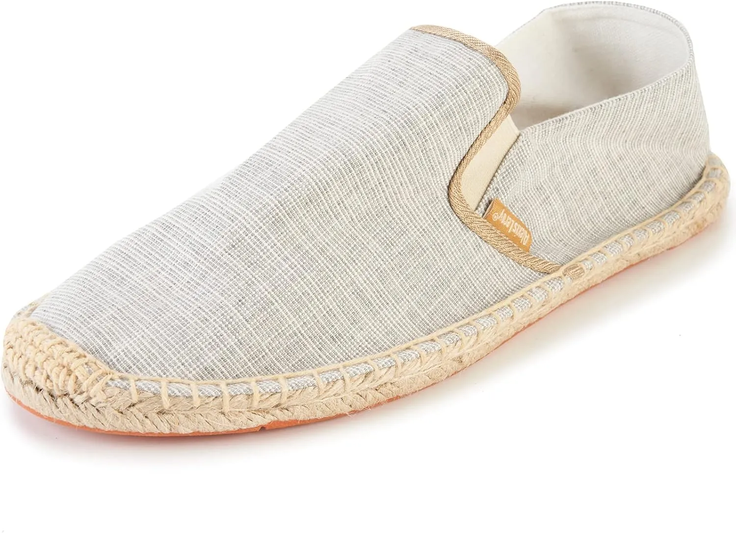 Alexis Leroy Men's Closed Toe Canvas Slip on Flat Espadrille Shoes