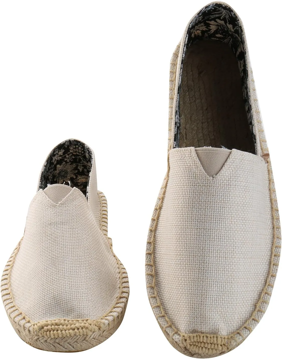 Alexis Leroy Men's Fashion Casual Canvas Slip on Flat Espadrilles