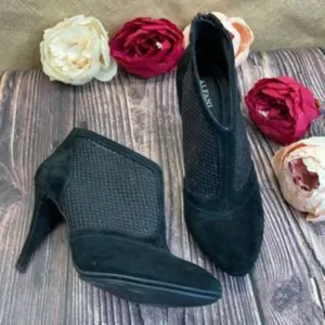 Alfani Black Saage Mesh Shooties 8M