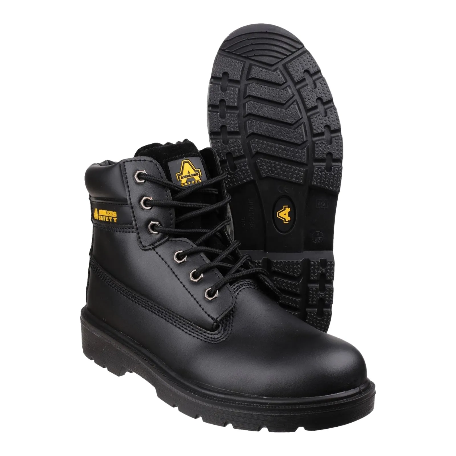 Amblers Safety FS112 Leather Black Safety Boots