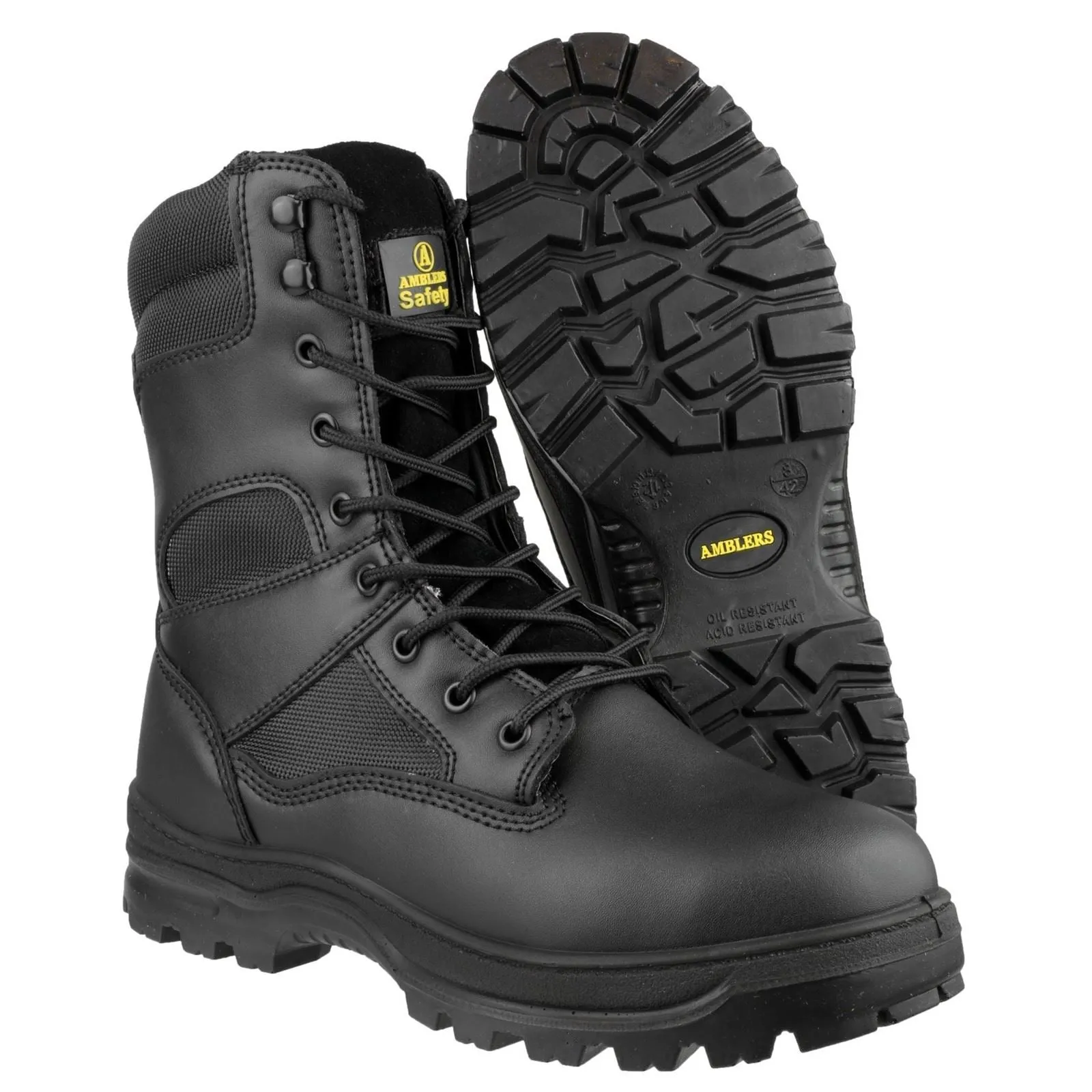 Amblers Safety Unisex FS008 Hi leg Safety Boot in Black