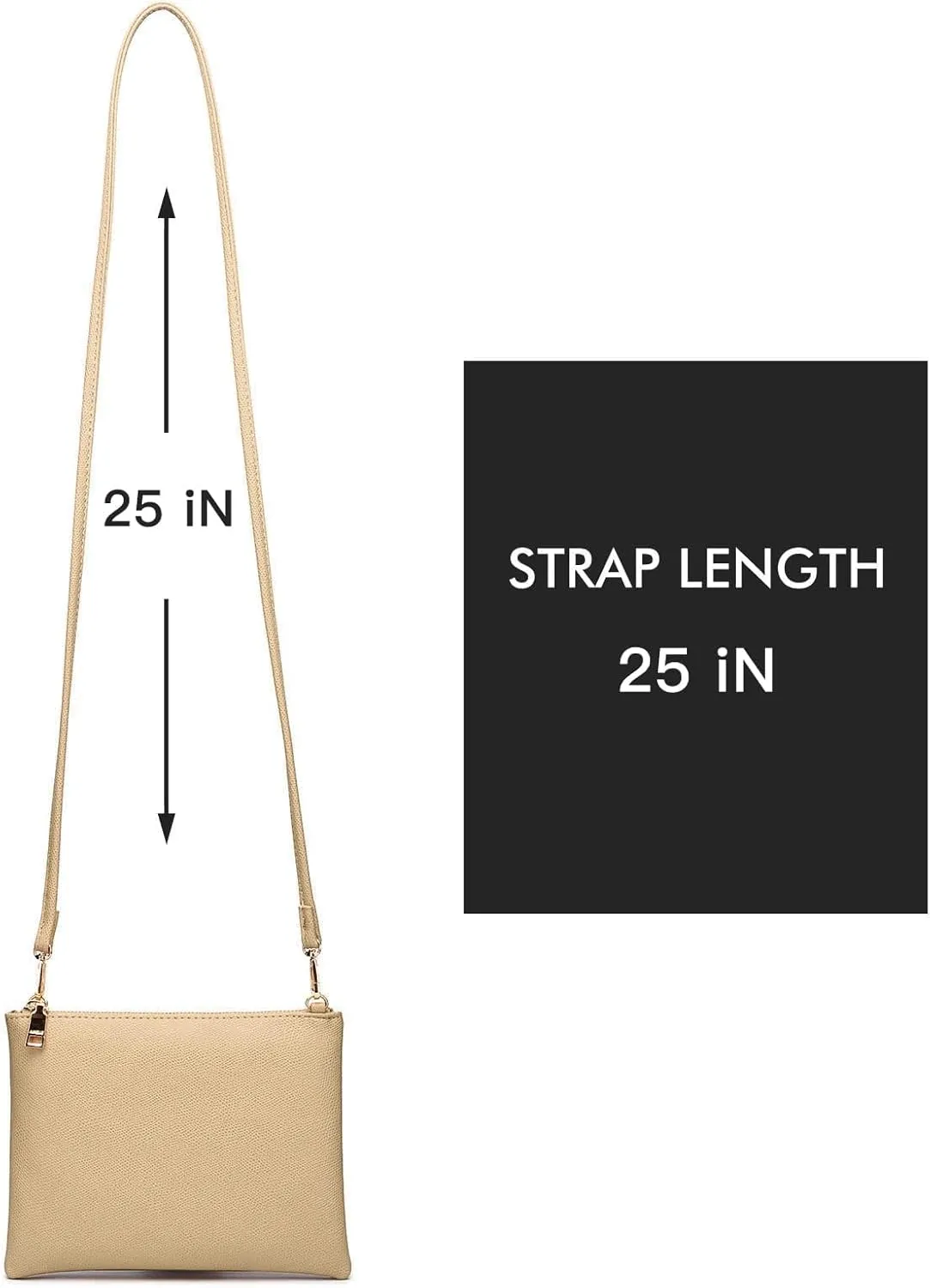 AMELIE GALANTI womens small crossbody strap handbag bag,Soft Leather Fabric Delicate Durable Fashion Design