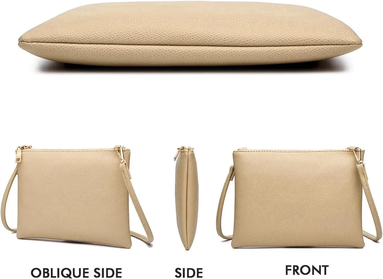 AMELIE GALANTI womens small crossbody strap handbag bag,Soft Leather Fabric Delicate Durable Fashion Design