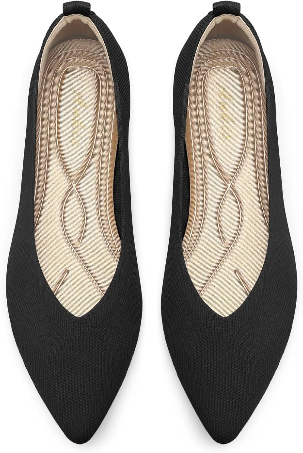 Ankis Ballet Flats Shoes for Women Dressy Comfortable, Pointed Toe Casual Work Flats for Women Foldable