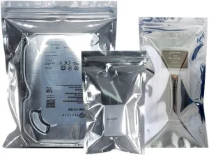 Anti-Static ESD Shielding Bags for IC Trays & Electronic Components – Moisture-Proof Mylar Packaging for LED Strips, Reels, Carrier Tapes & SMD Storage (Multiple Sizes)