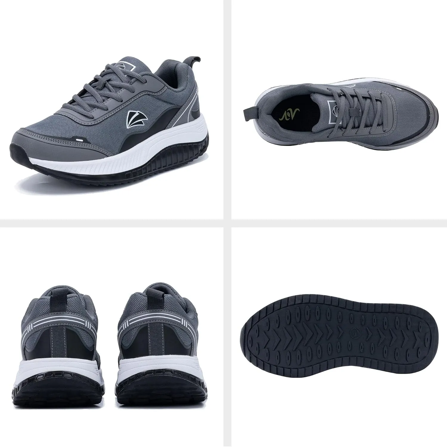AOV Womens Walking Orthotic Shoes Lightweight Breathable Sneakers with Arch Support for Running Gym Workout