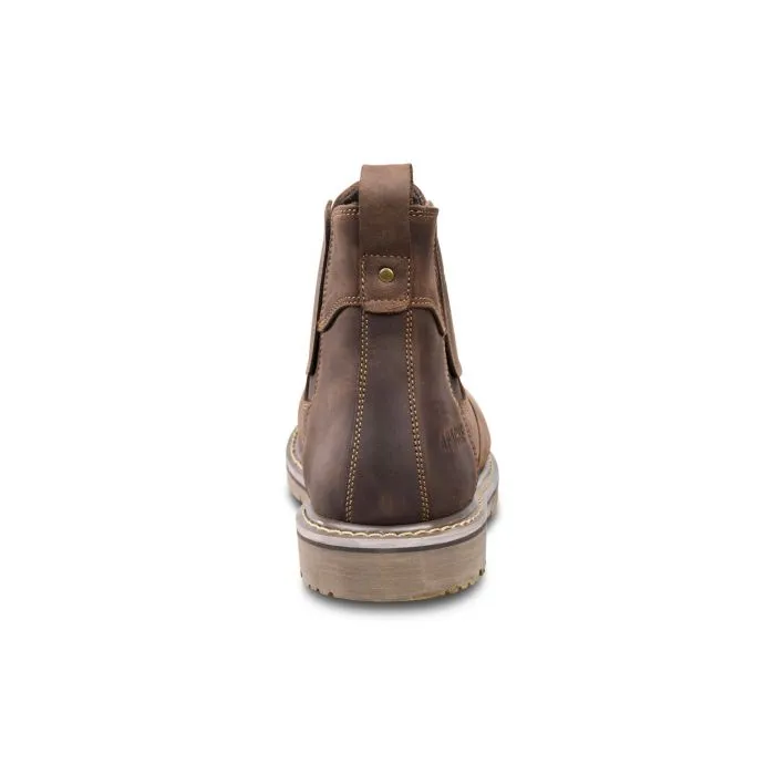 Apache Crater Brown Crazy Horse Lather Dealer Work Boots