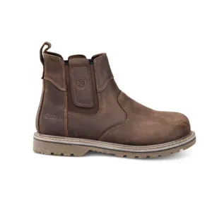 Apache Crater Brown Crazy Horse Lather Dealer Work Boots