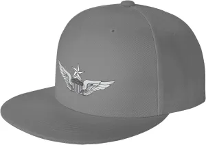 Army Senior Aviator Wing Baseball Cap Unisex Flat Brim Hat