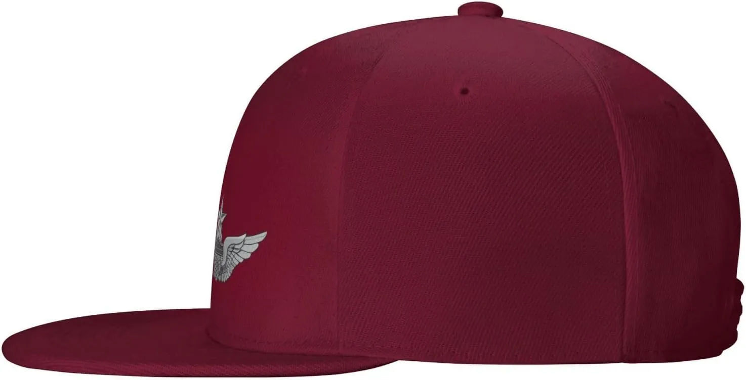 Army Senior Aviator Wing Baseball Cap Unisex Flat Brim Hat