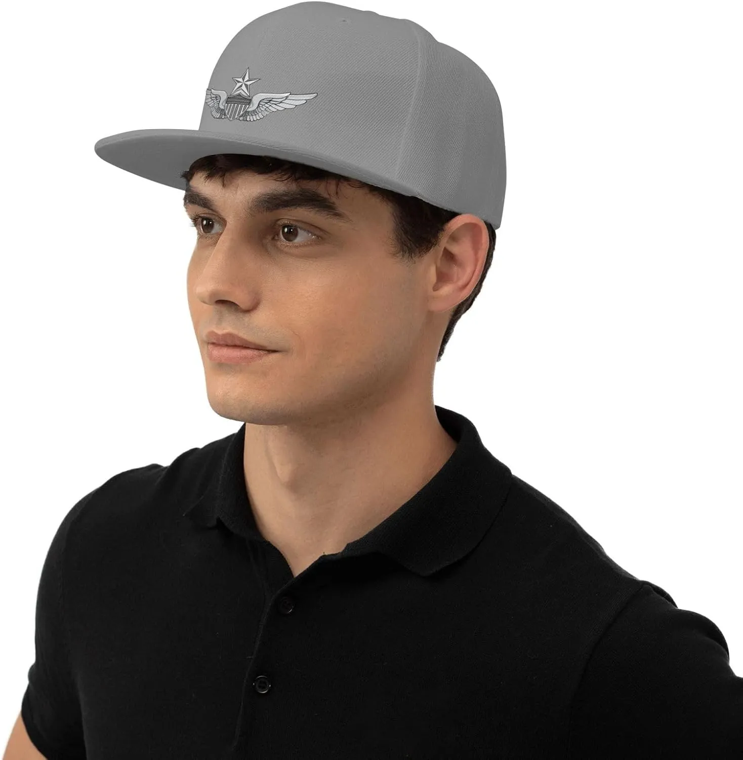 Army Senior Aviator Wing Baseball Cap Unisex Flat Brim Hat