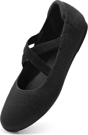Arromic Flats for Women Round Toe Ballet Flats with Straps Women Ballerina Flat Shoes Dressy Comfortable for Work Wedding Office Casual