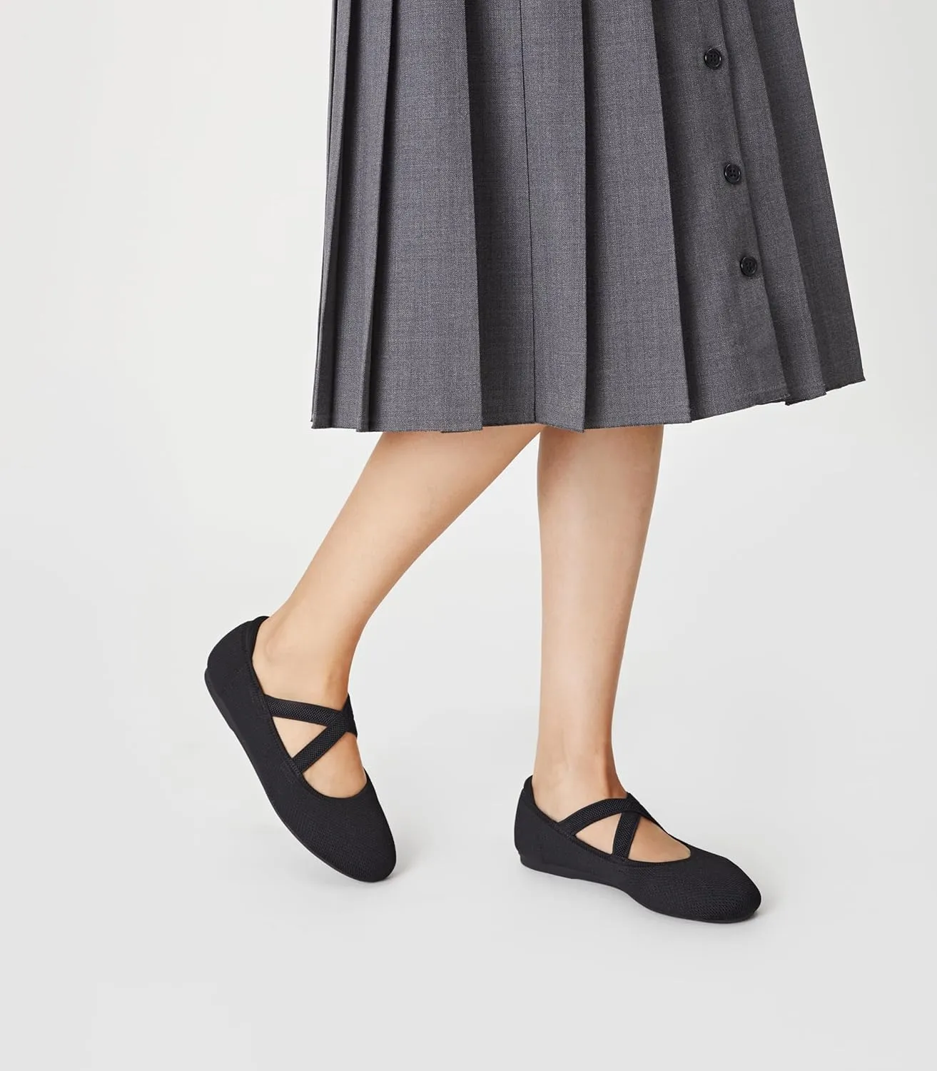 Arromic Flats for Women Round Toe Ballet Flats with Straps Women Ballerina Flat Shoes Dressy Comfortable for Work Wedding Office Casual