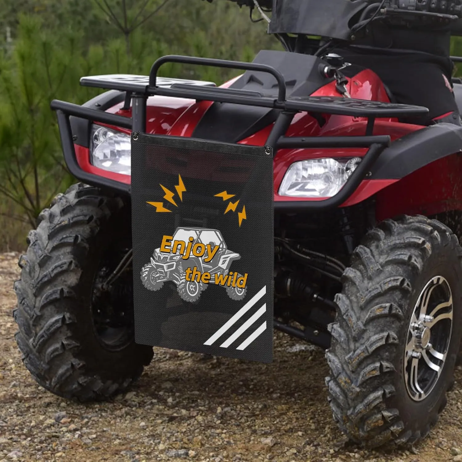 ATV UTV Trash Bag Universal Compatible With Can-Am, Cfmoto, Teryx, Mule, Golf Cart, Boat Off-Road-Work,Arctic Cat,Pioneer,Polaris Rzr,Mesh Trash Sack For UTV ATV