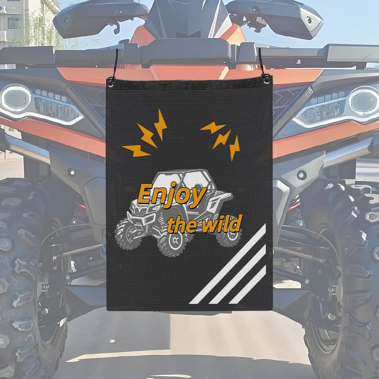ATV UTV Trash Bag Universal Compatible With Can-Am, Cfmoto, Teryx, Mule, Golf Cart, Boat Off-Road-Work,Arctic Cat,Pioneer,Polaris Rzr,Mesh Trash Sack For UTV ATV