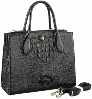 Authentic Real Alligator Leather Women's Handbag Genuine Exotic Crocodile Skin Lady Single Shoulder Bag Female Crossbody Bag