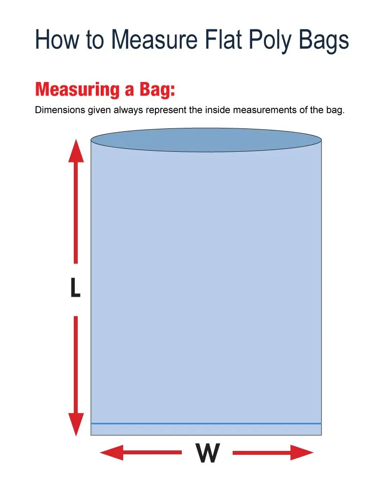 Aviditi PB366 Flat Poly Bags